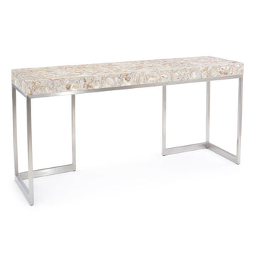 Capiz Shell Console Table