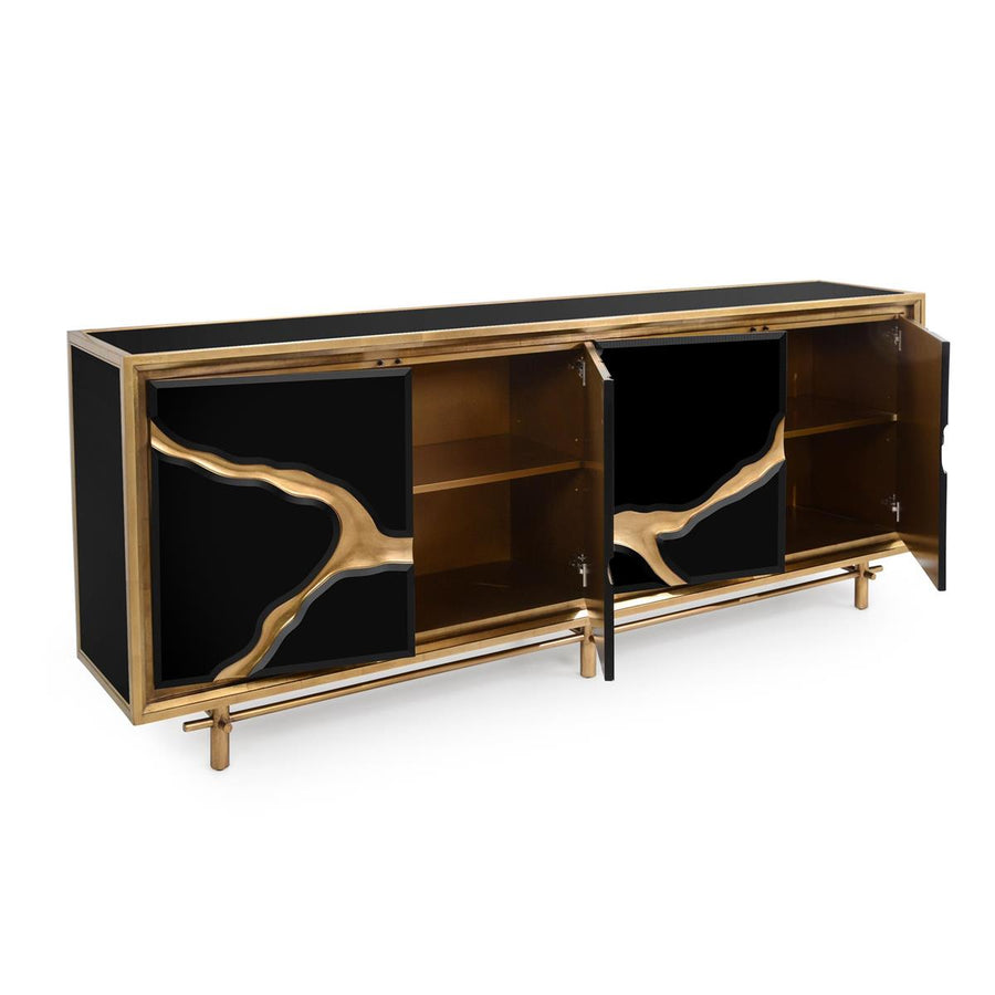 Ravine Black Credenza