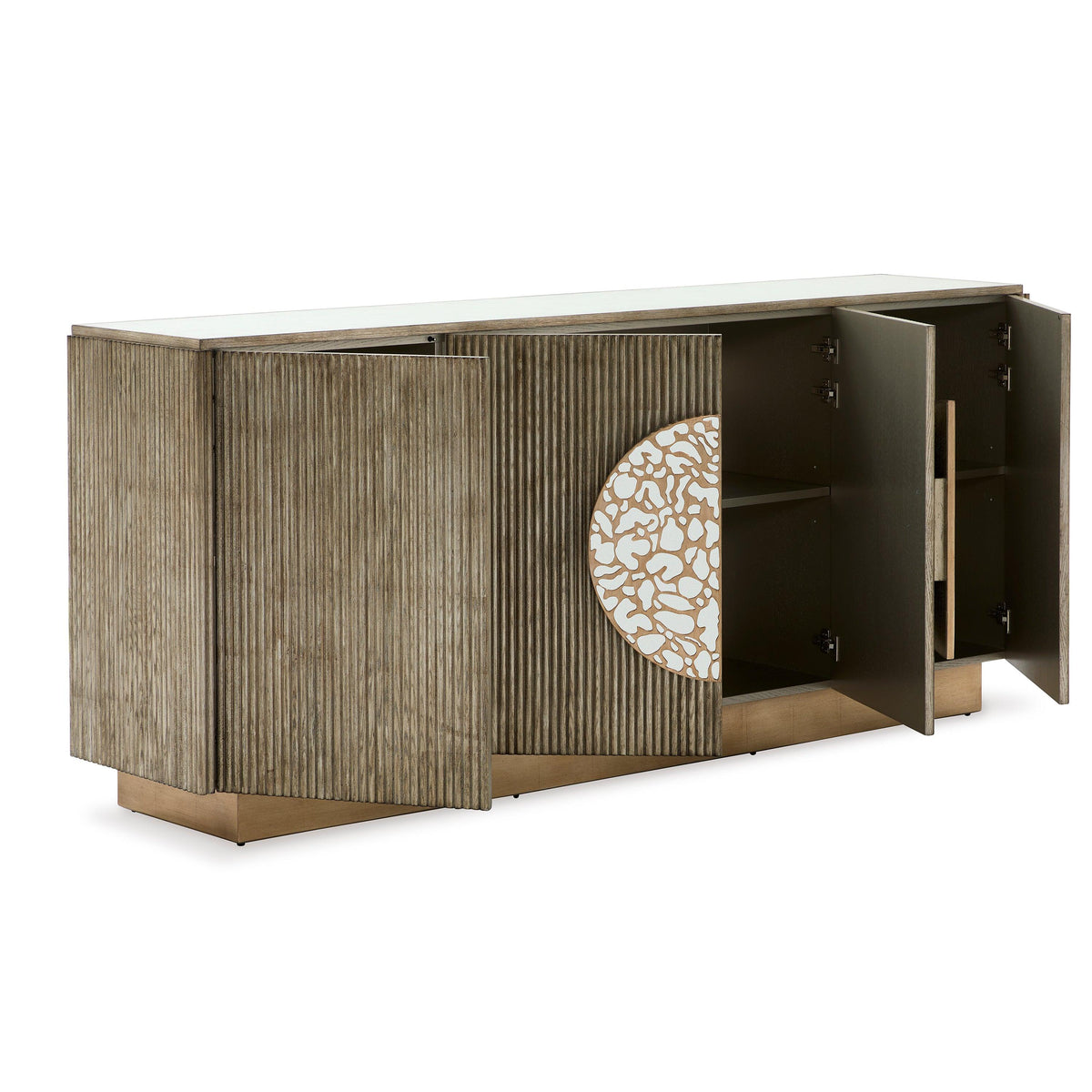 Moon Shadow Four-Door Credenza - Maison Vogue