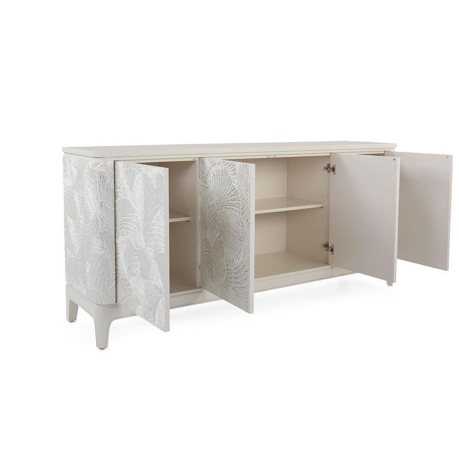 Ivory Palms Four-Door Credenza