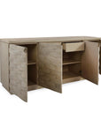 Tessere Four-Door Credenza, Limed
