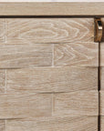 Tessere Four-Door Credenza, Limed