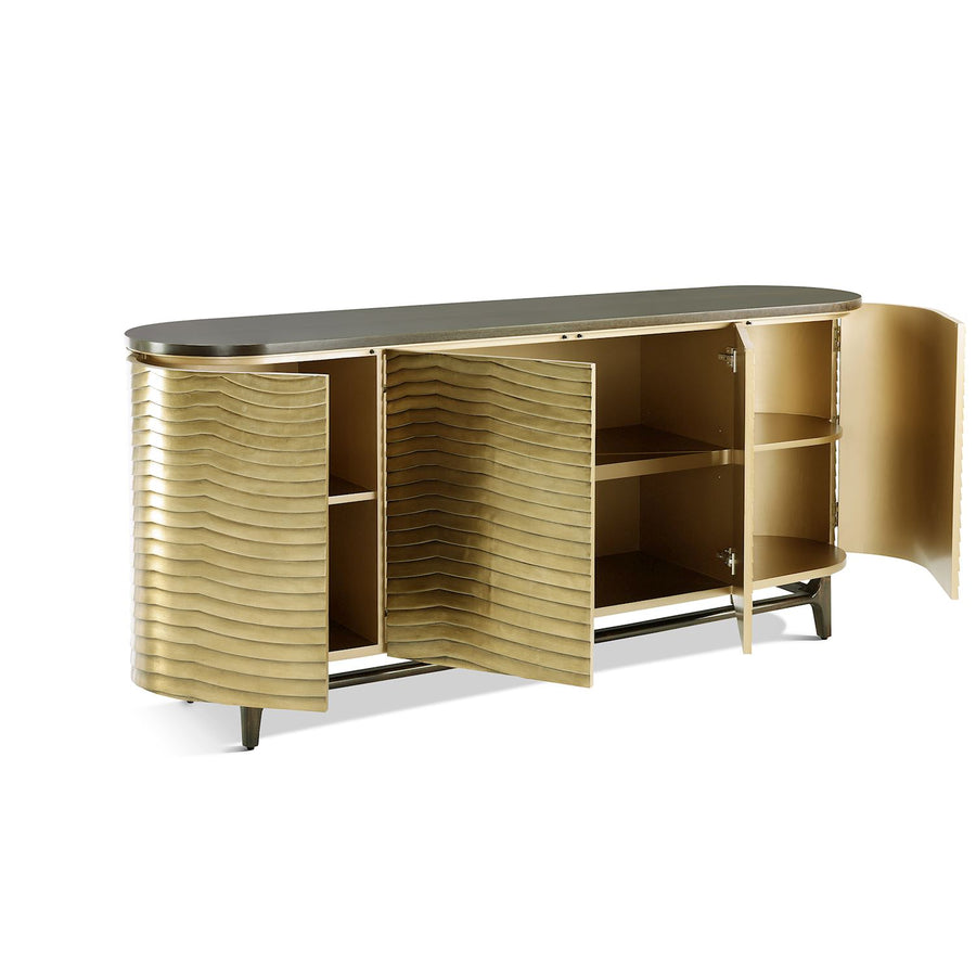 Radiant Waves Four-Door Sideboard
