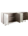 Vertex Four-Door Sideboard, Silver