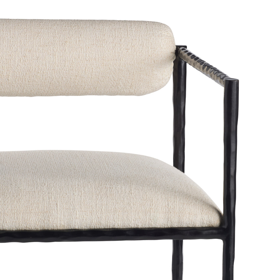 Barbana Chair Oxford White Performance Fabric