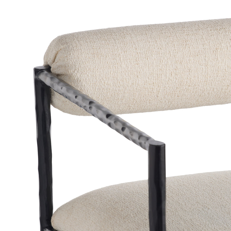 Barbana Chair Oxford White Performance Fabric