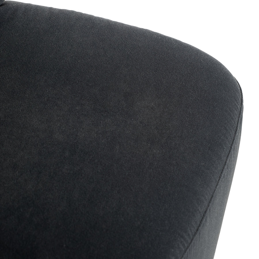 Poppy Chair Midnight Grey Performance Velvet