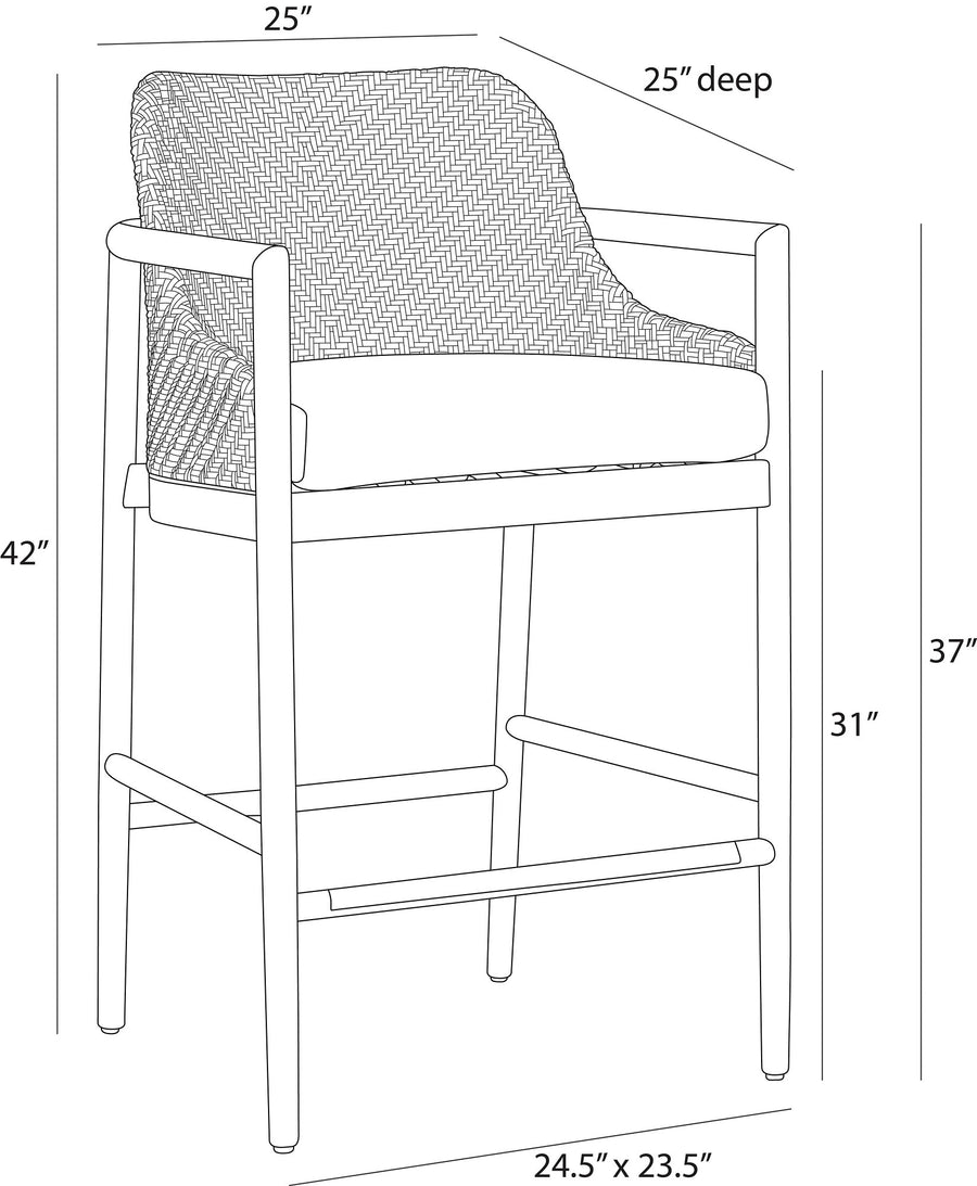 Outdoor Chilton Outdoor Bar Stool