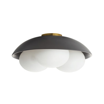 Glaze Large Flush Mount - Black