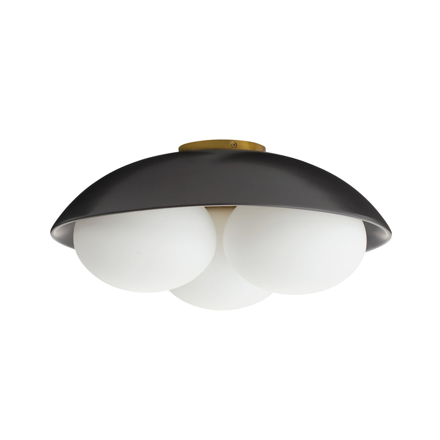 Glaze Large Flush Mount - Black