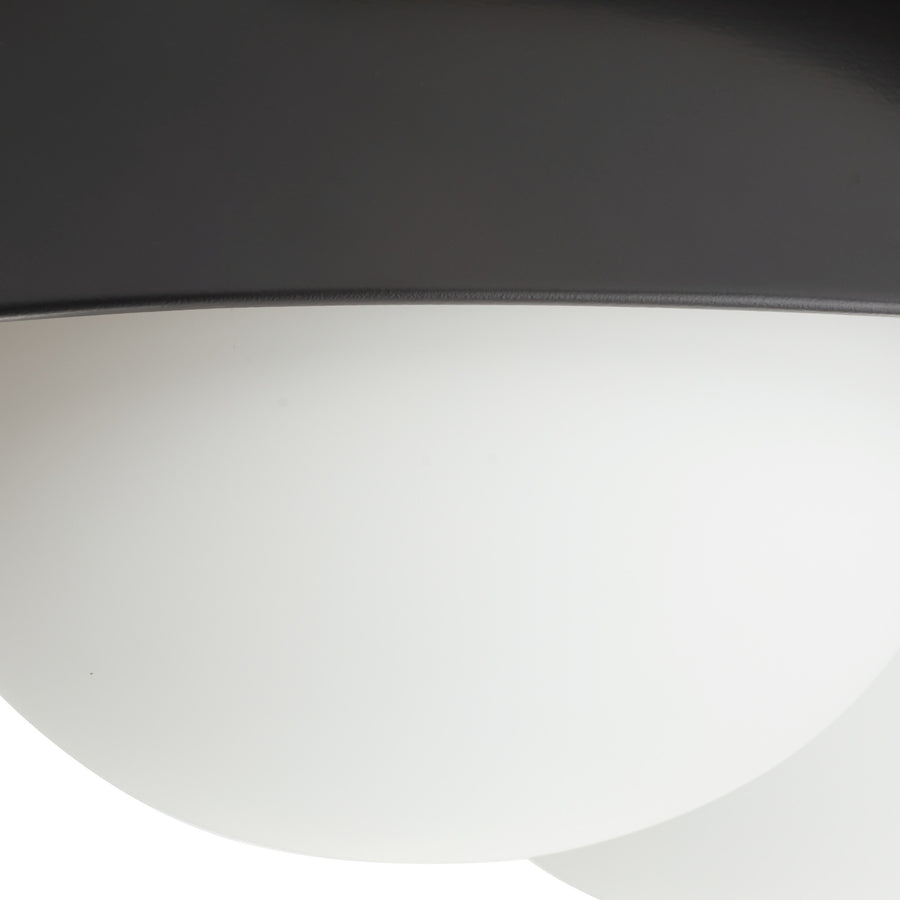 Glaze Large Flush Mount - Black