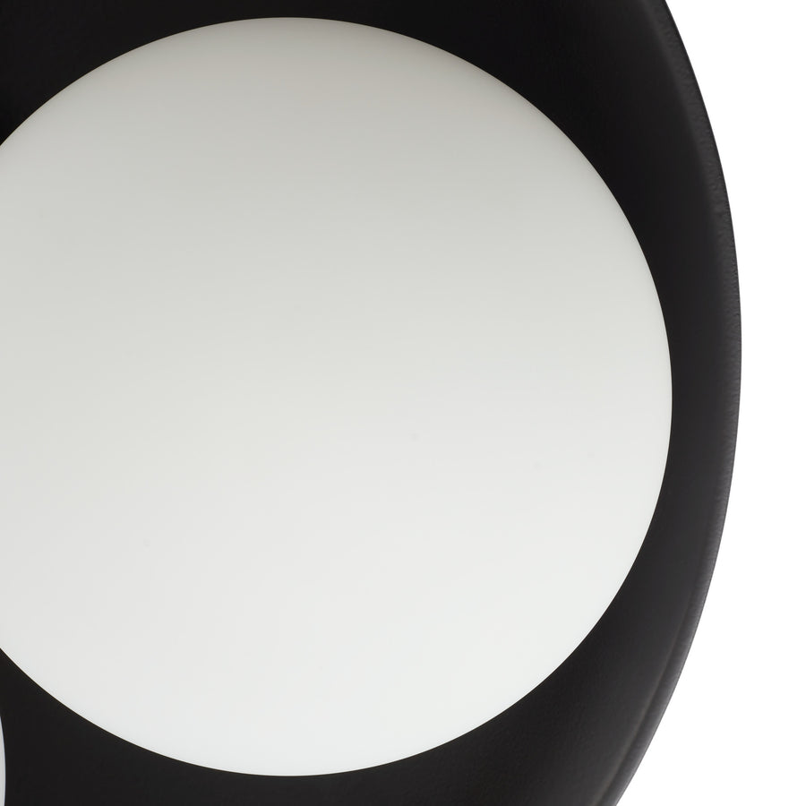 Glaze Large Flush Mount - Black