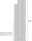 Punch Oversized Outdoor Sconce-Marine Grade Aged Graphite