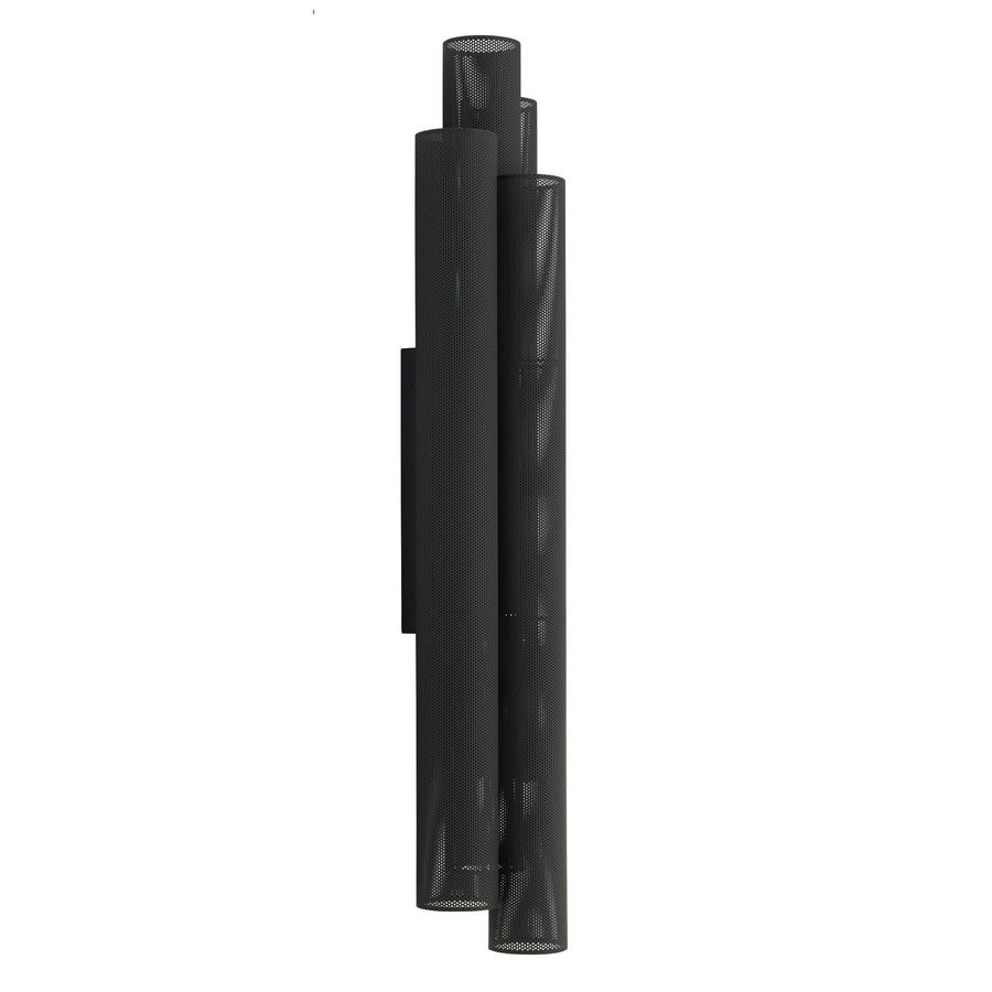 Punch Oversized Outdoor Sconce-Marine Grade Matte Black