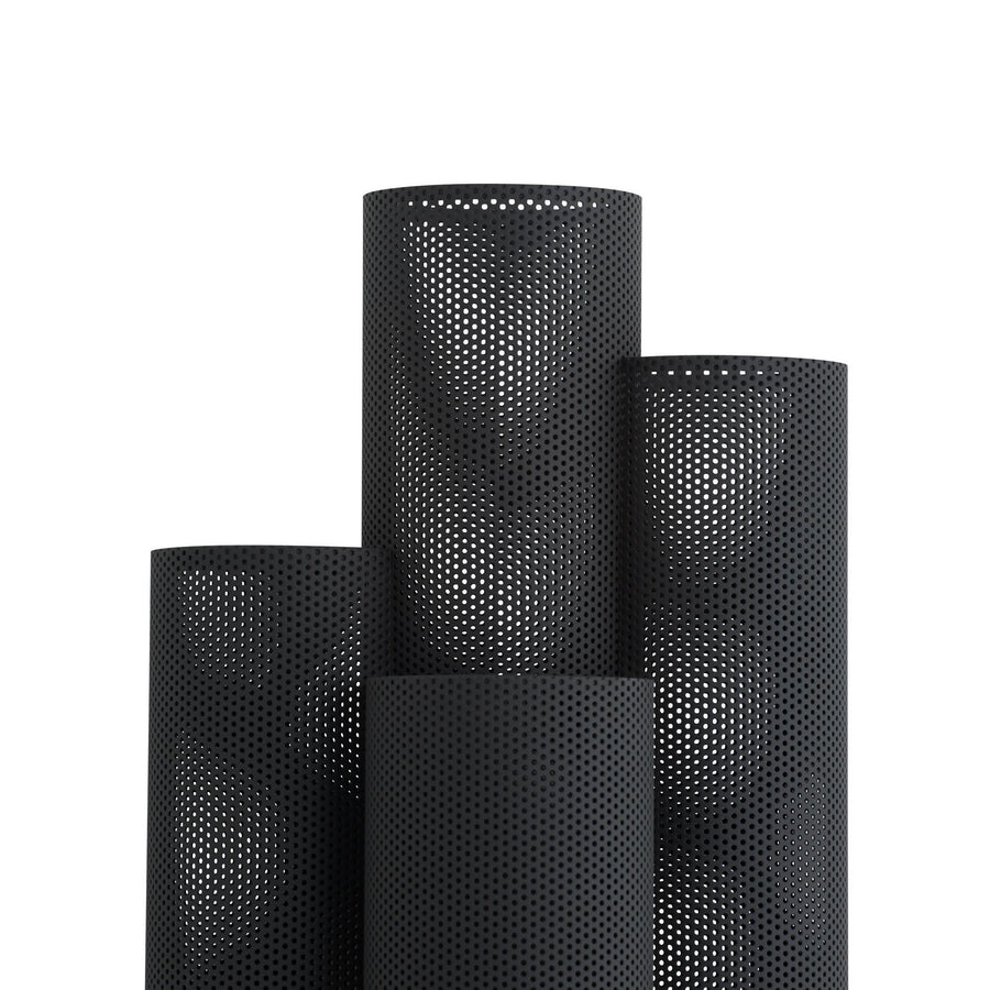 Punch Oversized Outdoor Sconce-Marine Grade Matte Black