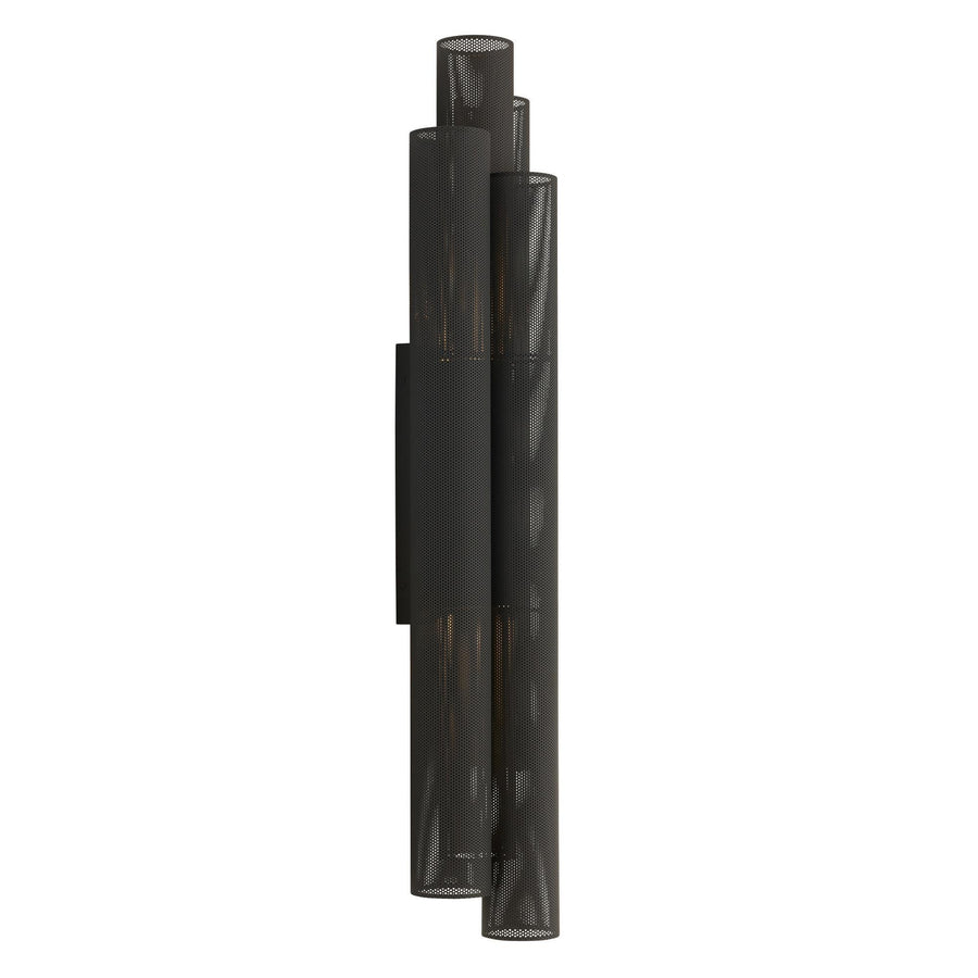 Punch Oversized Outdoor Sconce-Marine Grade Matte Black