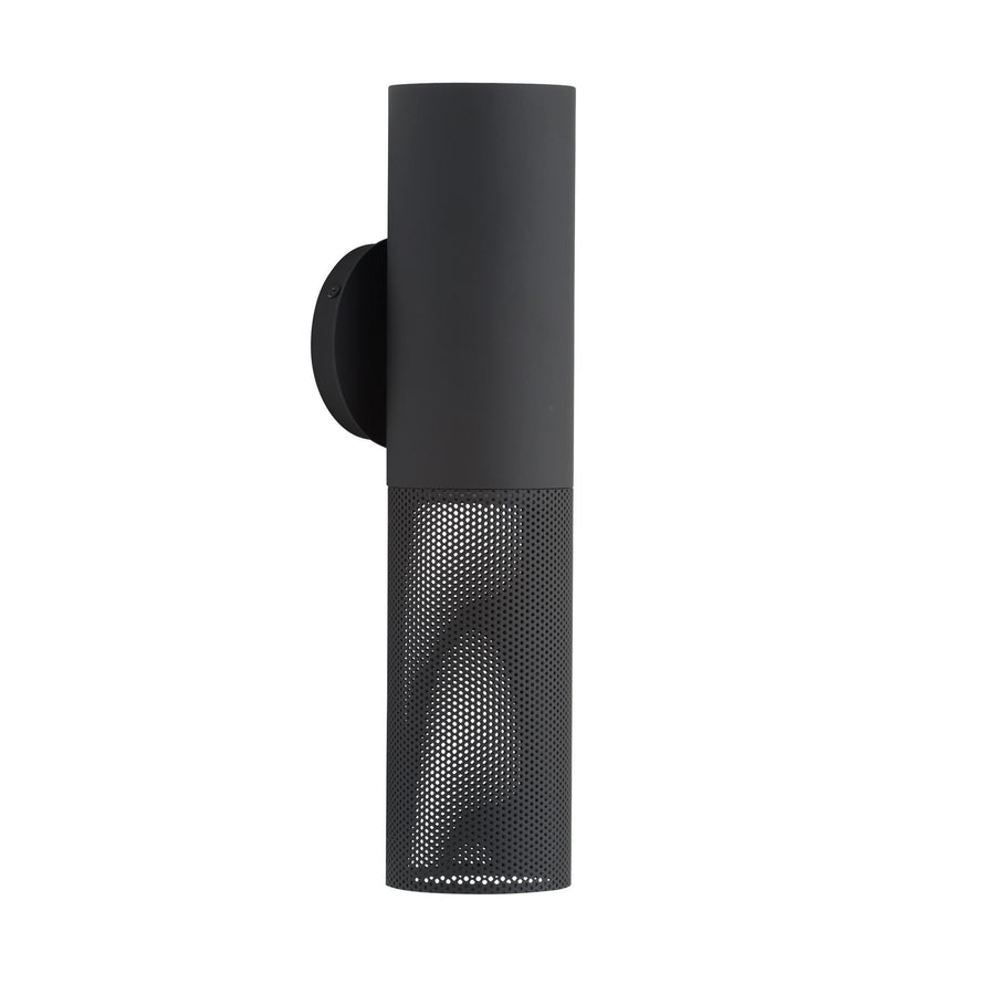 Punch Small Outdoor Sconce-Marine Grade Matte Black