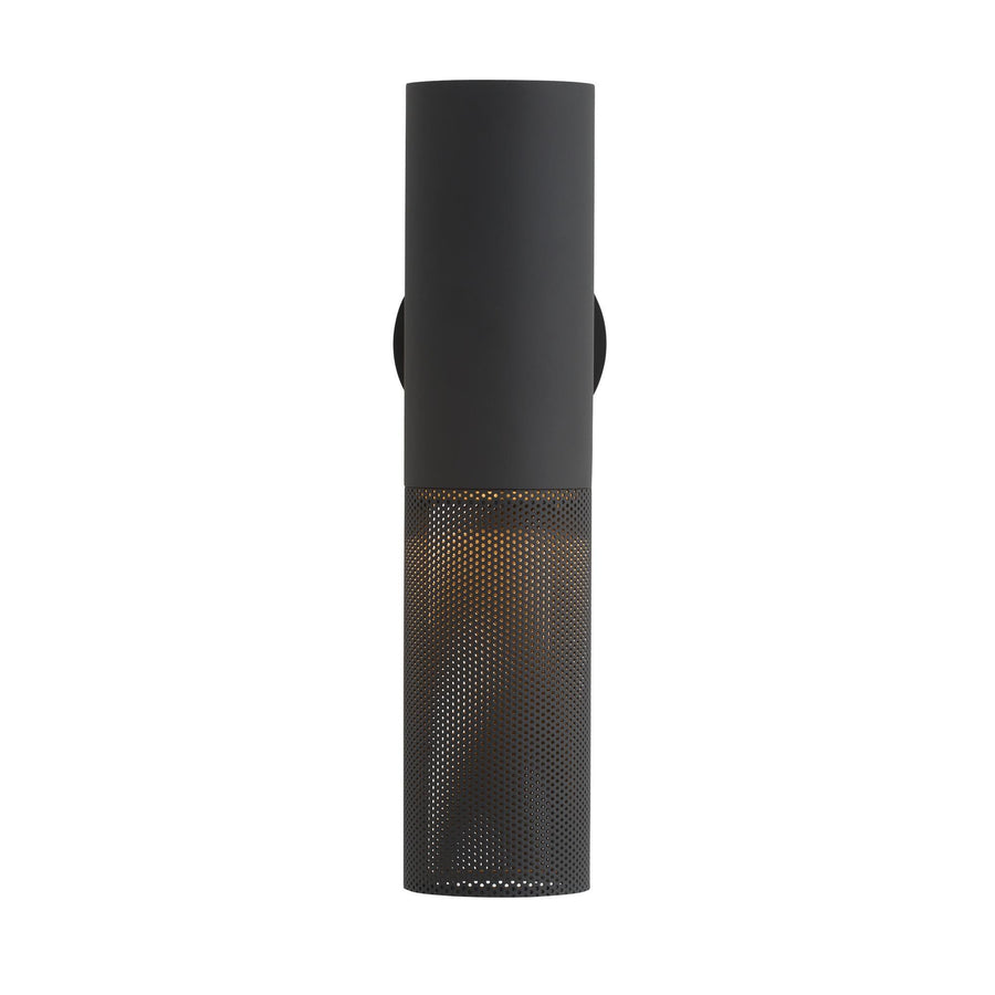 Punch Small Outdoor Sconce-Marine Grade Matte Black