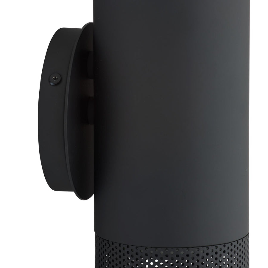 Punch Small Outdoor Sconce-Marine Grade Matte Black