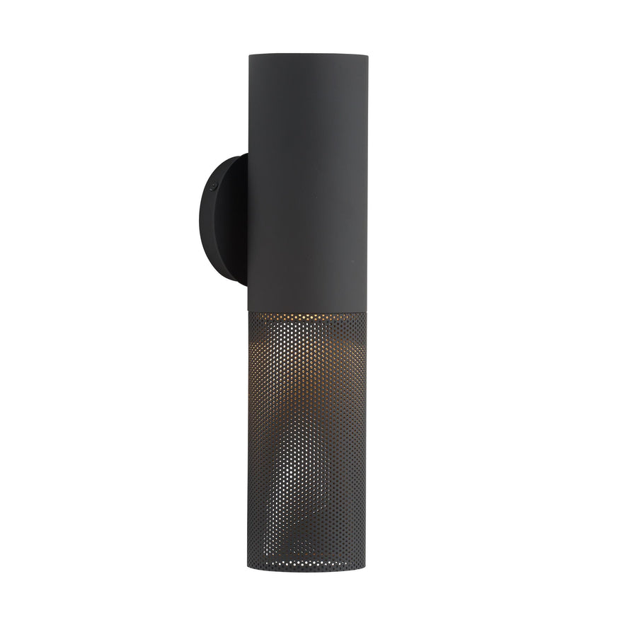 Punch Small Outdoor Sconce-Marine Grade Matte Black