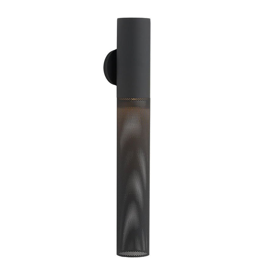 Punch Large Outdoor Sconce-Marine Grade Matte Black
