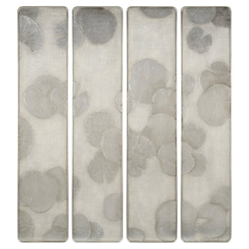 Mark McDowell's Four-Panel Silver Lotus Wall Art - Maison Vogue