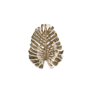 Gilded Palm Leaf Sculpture III - Maison Vogue