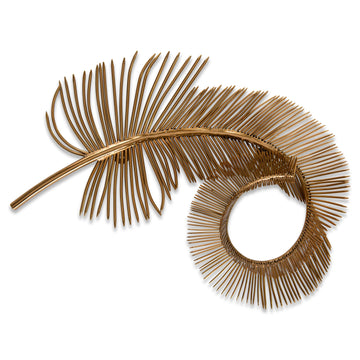 Coiled Brass Plume I - Maison Vogue