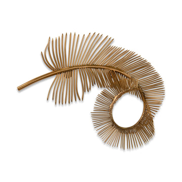 Coiled Brass Plume II - Maison Vogue