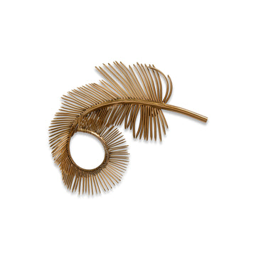 Coiled Brass Plume III - Maison Vogue