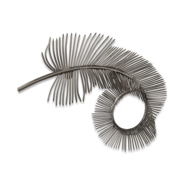 Coiled Silver Plume II - Maison Vogue