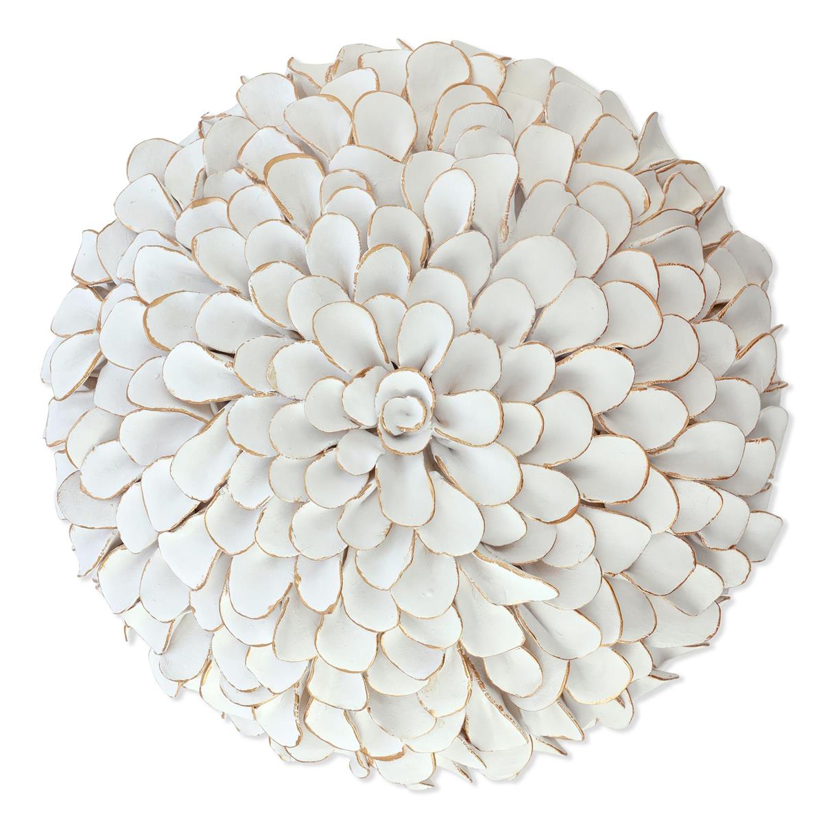 Button Flower Wall Art, White I