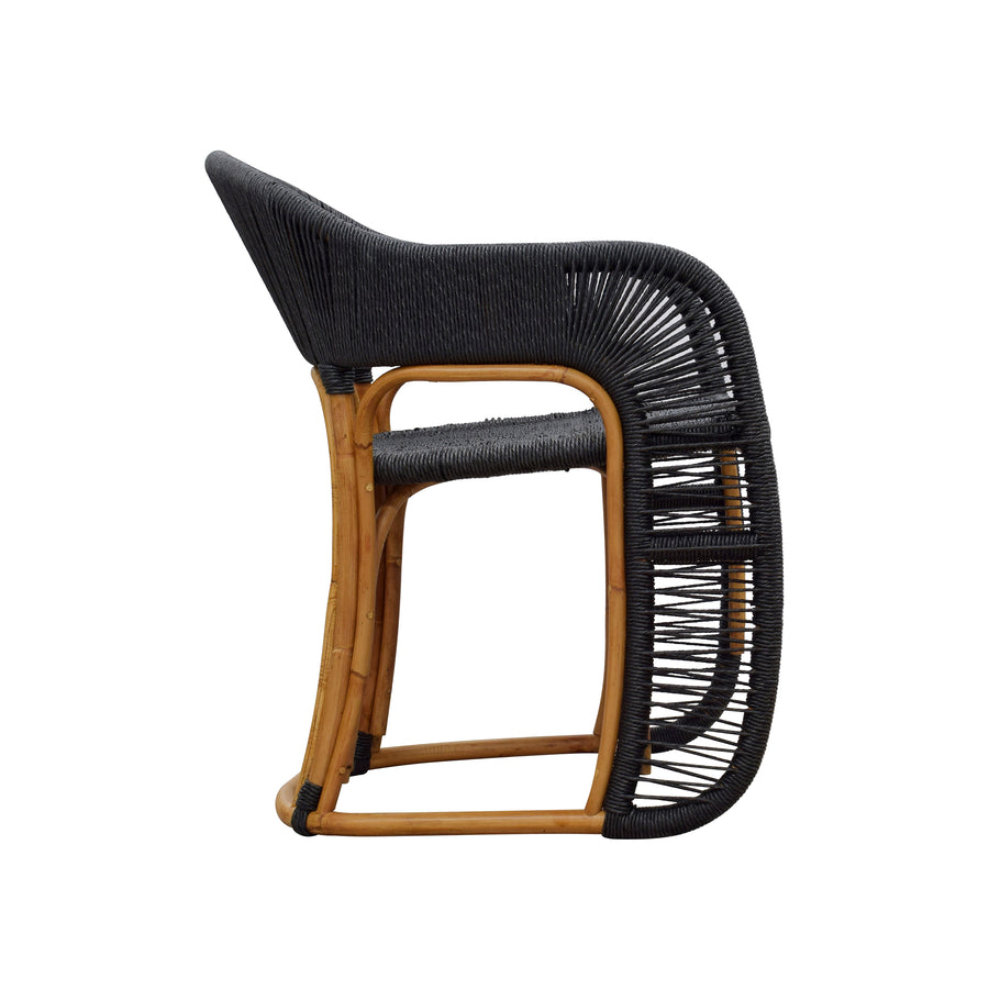 Glen Ellen Arm Chair-Black