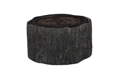 Chaka Petrified Coffee Table, Rough, Black, Small