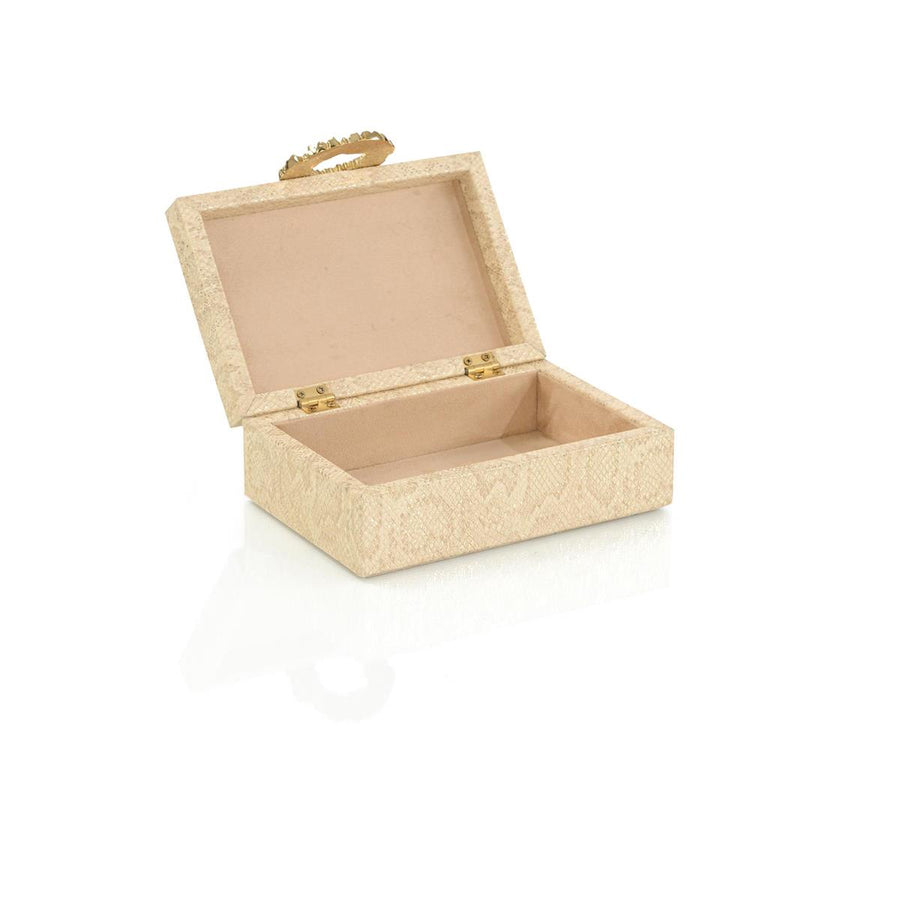 Dazzle Vegan Snakeskin Box Small
