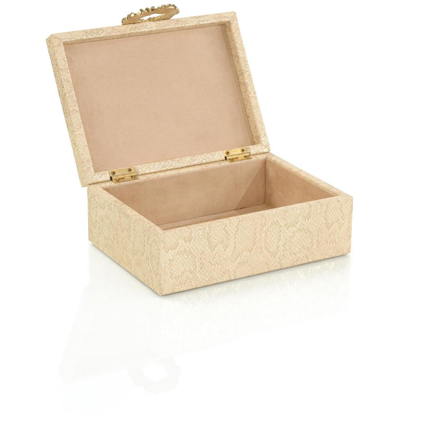 Dazzle Vegan Snakeskin Box Large