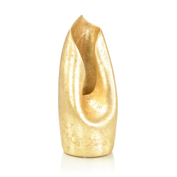 Gold Tessuto Vase - Maison Vogue