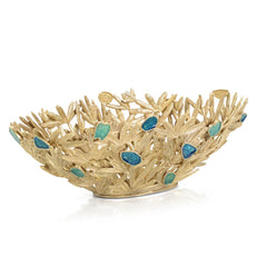 Embellished Frond Bowl - Maison Vogue