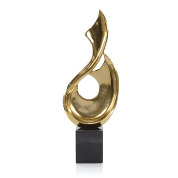 Brass Virage Sculpture - Maison Vogue
