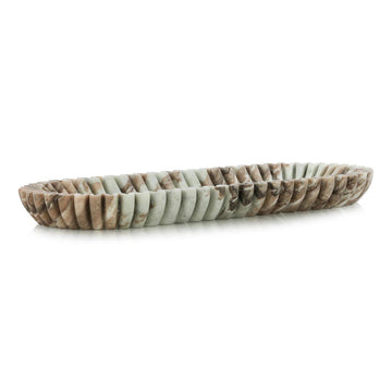 Scalloped Marble Tray
