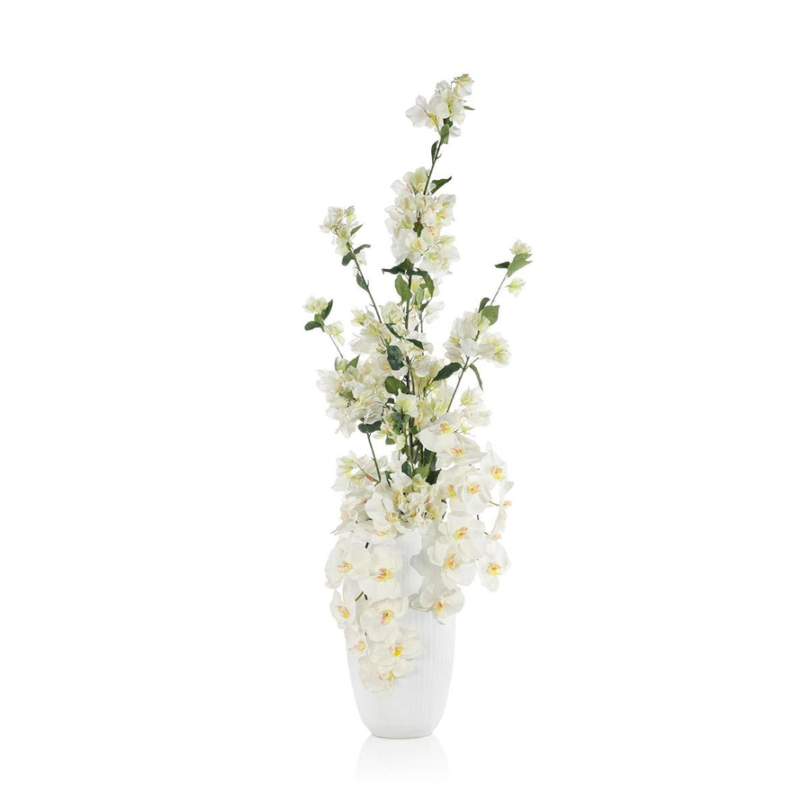 Snowy Bougainvillea and Orchids