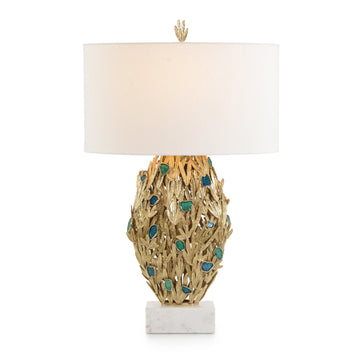 Embellished Fronds Table Lamp - Maison Vogue