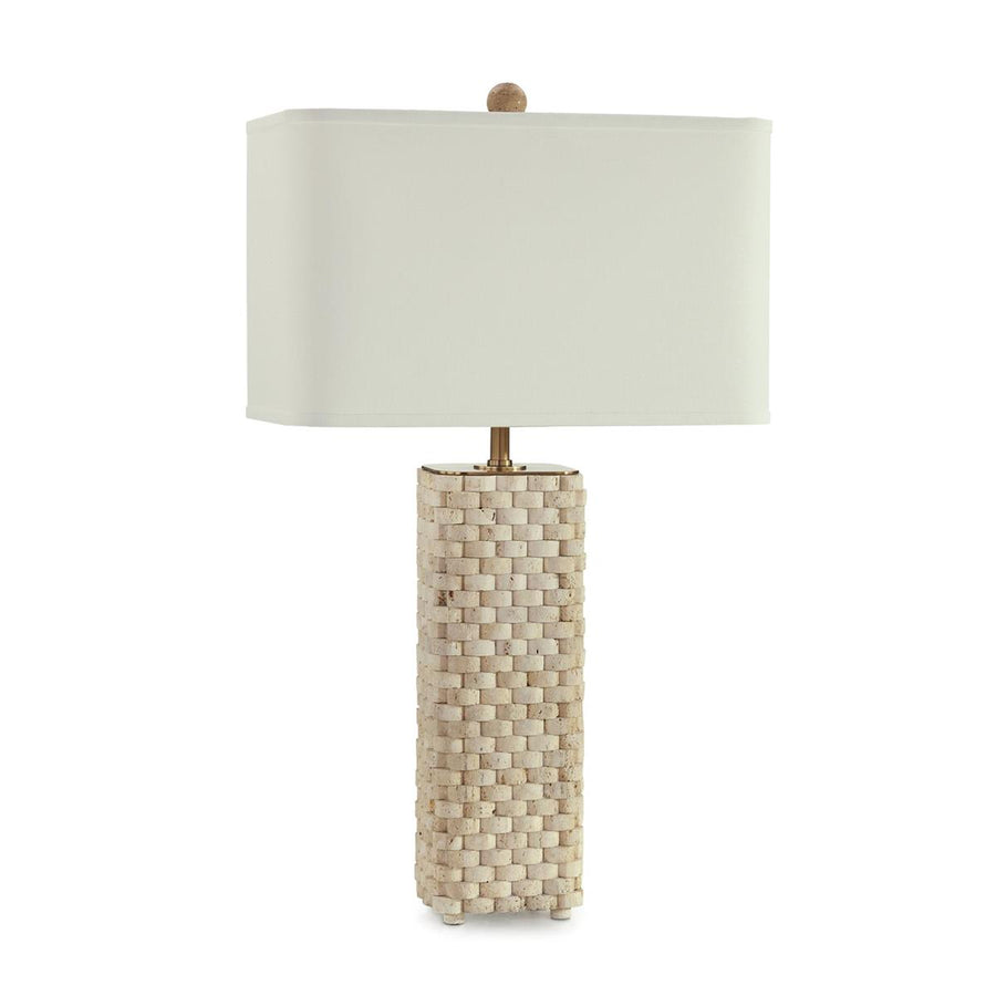 Travertine Weave Table Lamp