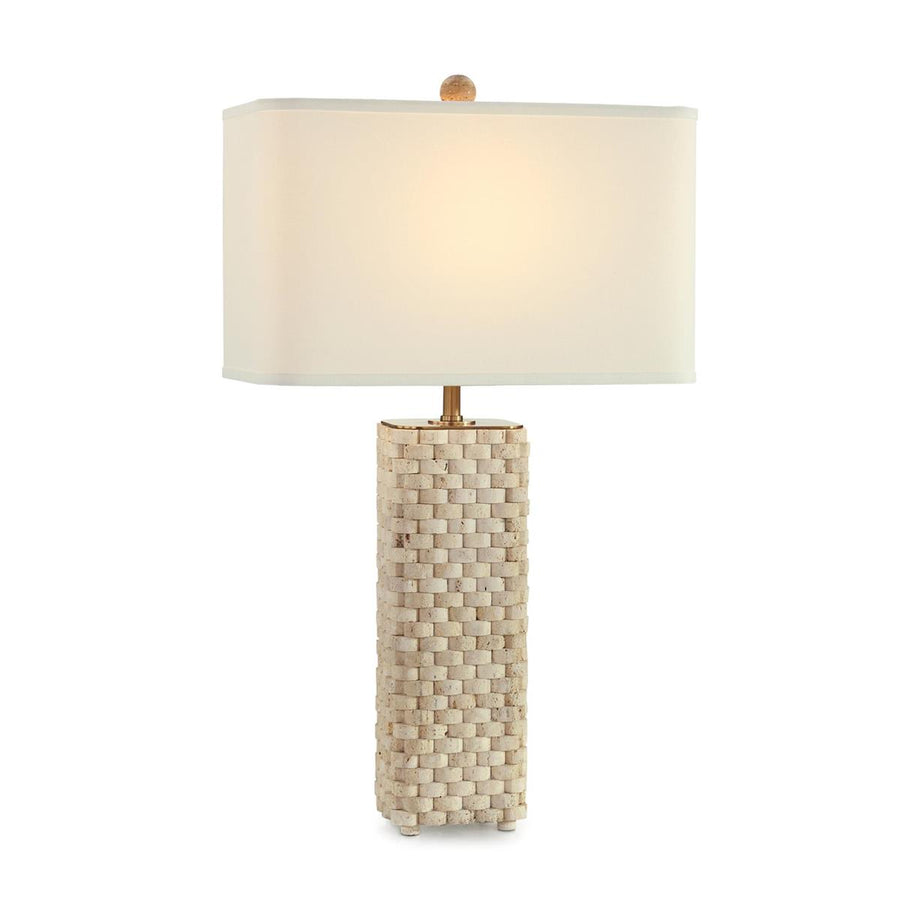 Travertine Weave Table Lamp