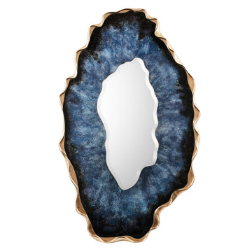 Dirillo Mirror, Tall Blue Agate