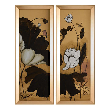 Gilded Garden Panels Diptych