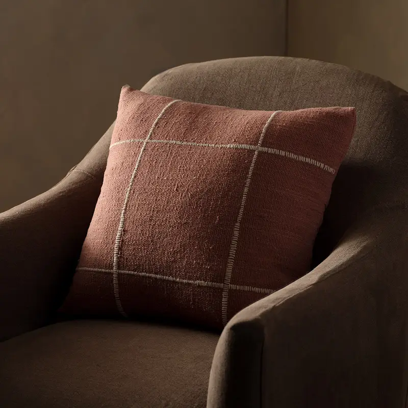 Najma Pillow-Warm Taupe