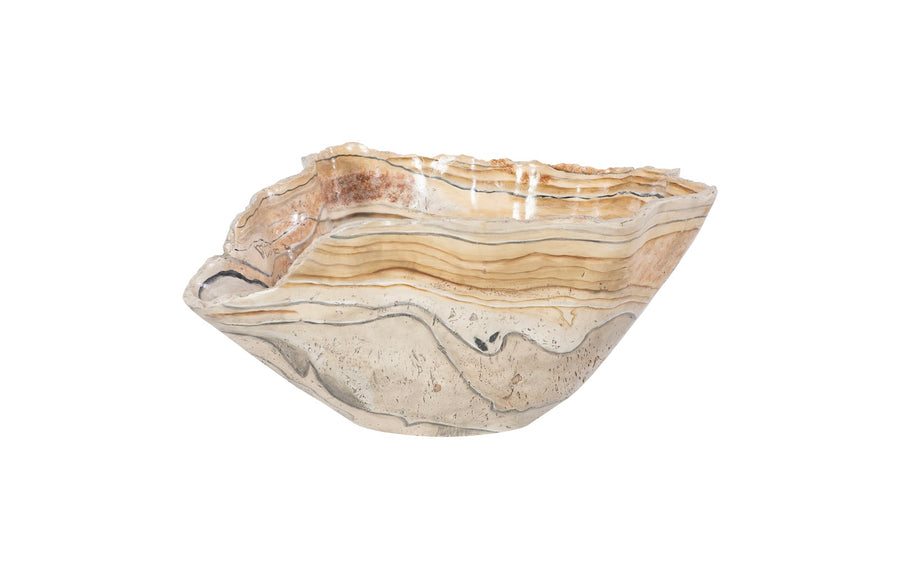 Cast Onyx Bowl Faux Finish, Large