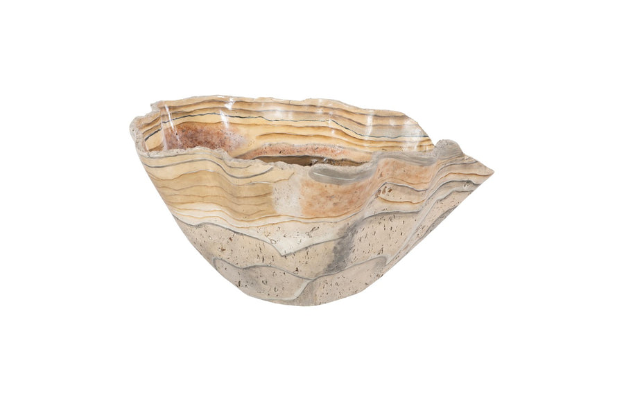 Cast Onyx Bowl Faux Finish, Large