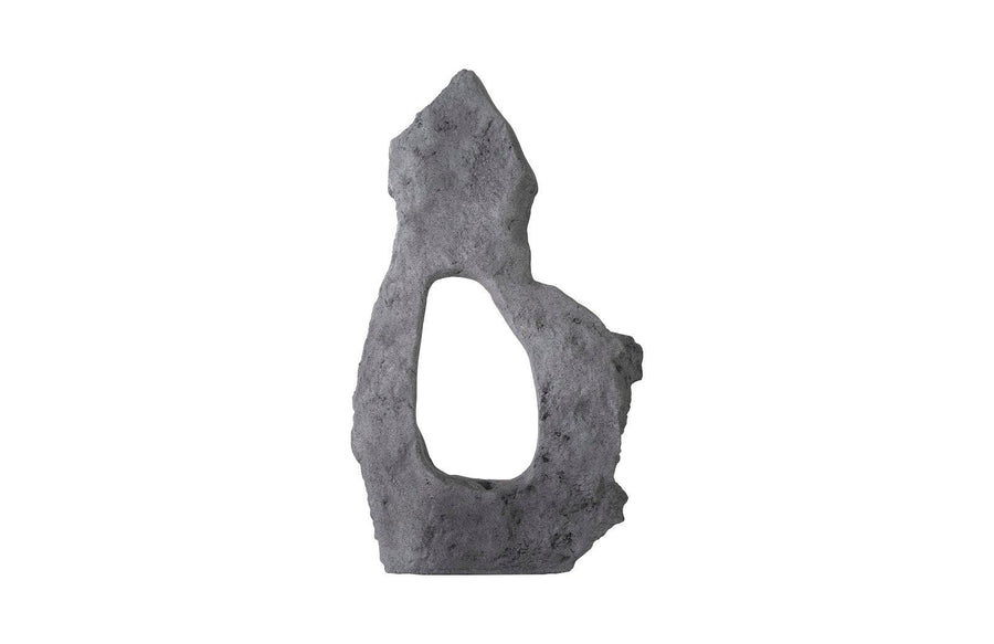 Colossal Charcoal Stone Cast Stone Sculpture - Maison Vogue